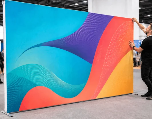 Тканевый пресс-волл Altecwall 1: мобильный фон для выставок и мероприятий
